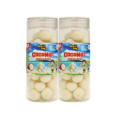 Desiijoy Coconut Sweet Peda, Traditional Indian Sweet, 200g, Pack of 2