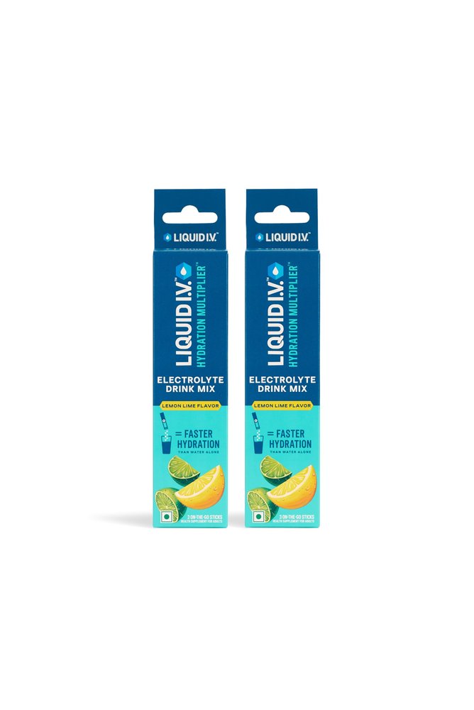 Liquid I.V. Hydration Multiplier - Lemon Lime | Electrolyte Powder Drink Mix 16g | Pack of 3