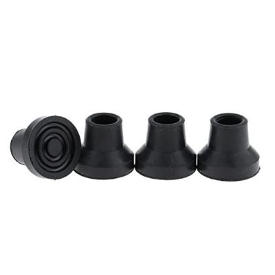CALANDIS 2x4pcs Anti-skid Stable Shock Absorb Walking Stick End Crutch Cane Tips 16mm Black | Walkers & Canes | Mobility/Walking Equipment | Medical Mobility & Disability