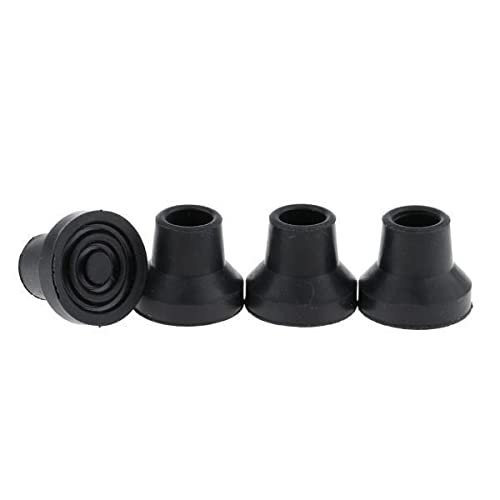 CALANDIS 2x4pcs Anti-skid Stable Shock Absorb Walking Stick End Crutch Cane Tips 16mm Black | Walkers & Canes | Mobility/Walking Equipment | Medical Mobility & Disability