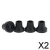 CALANDIS 2x4pcs Anti-skid Stable Shock Absorb Walking Stick End Crutch Cane Tips 16mm Black | Walkers & Canes | Mobility/Walking Equipment | Medical Mobility & Disability view 2