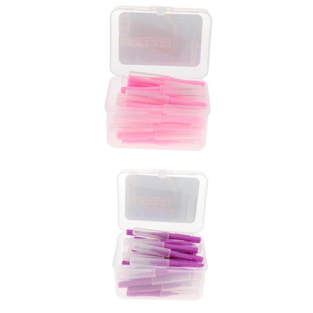 CALANDIS 80 Pcs Dental Interdental Brush Tooth Pick Flosser Toothpick Stick | Oral Care
