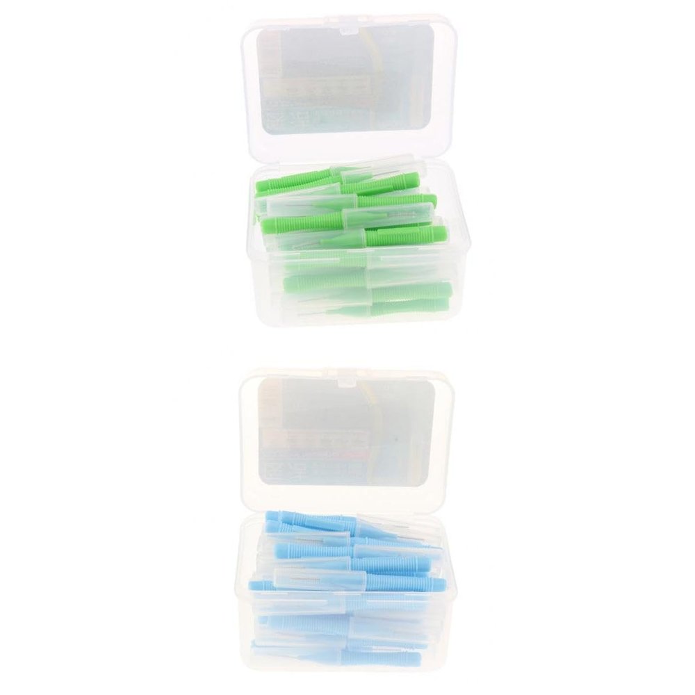 CALANDIS 80 Piece/Set Dental Interdental Brush Tooth Pick Flosser Toothpick Sticks | Oral Care