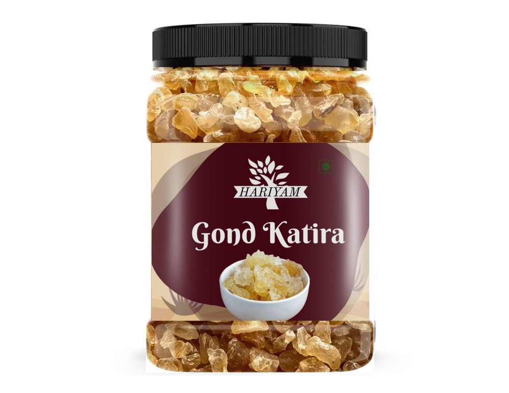 HARIYAM Gond Katira Pure (Edible Gum) - Tragacanth Crystals | 100% Natural | badam Pisin Almond Gum - 250gm