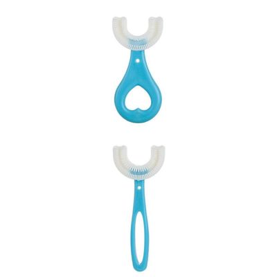 CALANDIS 2 Pieces Kids Teeth Cleaning Manual Brush U-Shape Oral Tooth Cleaning Blue | Oral Care