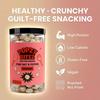Popzy Bitez Guilt-Free Roasted Makhana | Crunchy & Healthy Snack for Anytime Munching | Delicious Cheese & Spicy Peri Peri Flavors | High Protein, Low Calorie, Gluten-Free, Vegan-Friendly Superfood Snack (70g (Per jar), Peri Peri & Pink Salt) view 2