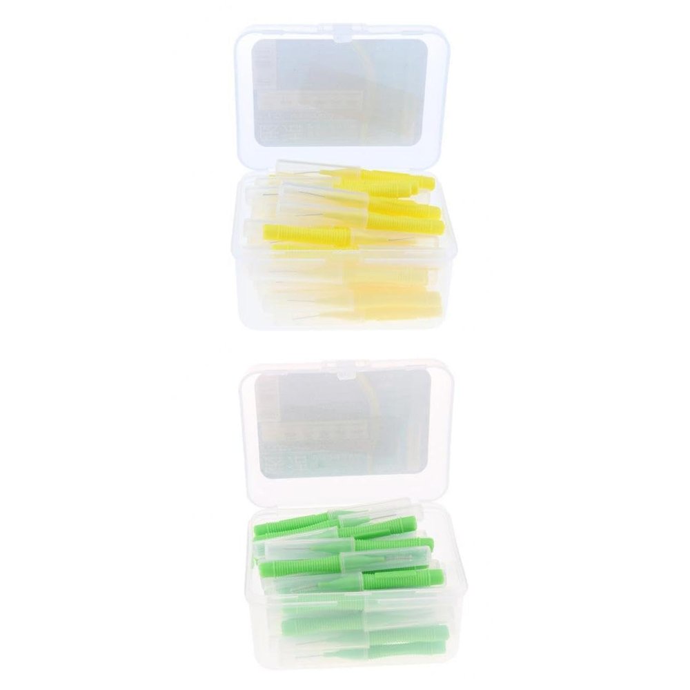 CALANDIS Lot 80Pcs Dental Interdental Brush Tooth Pick Flosser Toothpick Stick | Oral Care