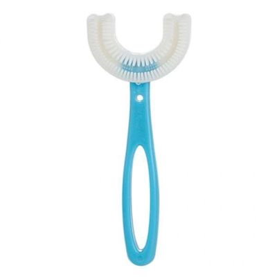 CALANDIS 2xKids Teeth Cleaning Manual Brush U-Shape Oral Tooth Cleaning Blue 6-12 years | Oral Care