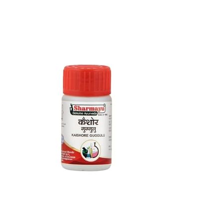 Sharmaayu Kaishore Guggulu | Traditional Ayurvedic Herbal Supplement | 250 Tablets Bottle