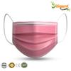 Diligent- We Care For your Life Disposable 3-Layer Protective Face Mask for Adults | Non-Woven Surgical Mask with Adjustable Nose Strip & Soft Ear Loops | High Bacterial Filtration | Pack of 50-Pink view 2