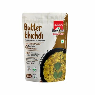 Article's Butter Khichdi Ready to Eat, 250g, Preservative-Free, 10-Minute Preparation