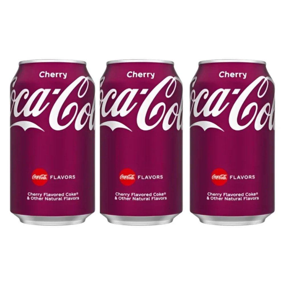 Coca colas Cherry Refreshing Pack Of Cherry Soda is Perfect For Enjoying The Classic Colas Twist. Each 330ml Pack Of 3 (Imported)