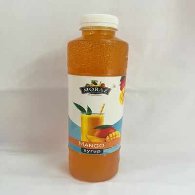 MORAZ Refreshing Mango Syrup  Natural Fruit Drink for Cool Beverages, Mocktails & Summer Refreshments  750ml Bottle