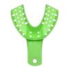 Dental Tool Imported Plastic Impression Tray Autoclavable green all size (Pack of 10 Pcs) view 2