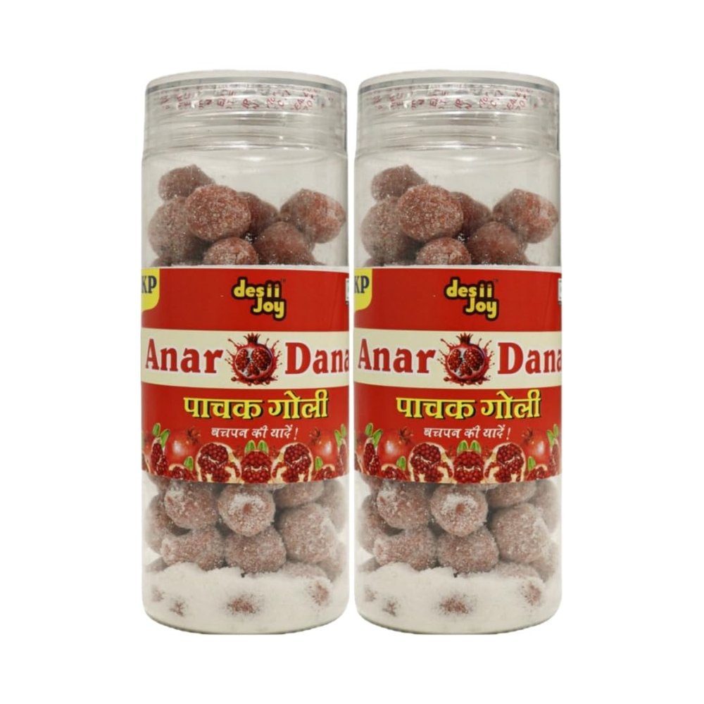 Desiijoy Anar Dana Sweet Pomegranate Candy, 200g, Pack of 2