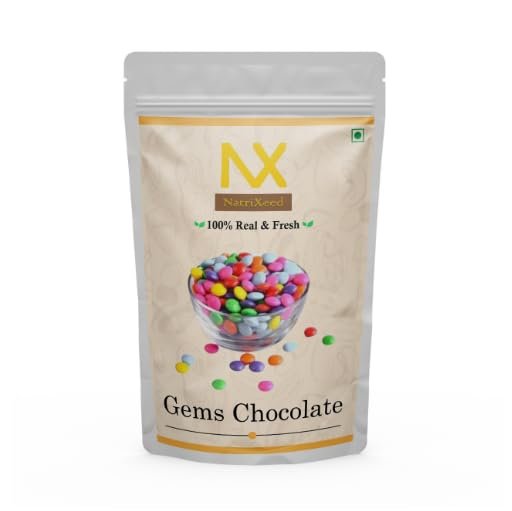 NatriXeed Gems Candy | Bright Colour Gems | Gem s for Cake/Cupcake Decoration (250gm)