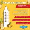 4EX Condoms for Men (Pack of 4) | Pineapple Flavor | Long Time | Super Dotted | Extra Lubricated | Electronically Tested | Disposable Pouches (3 Condoms Per Pack) view 2