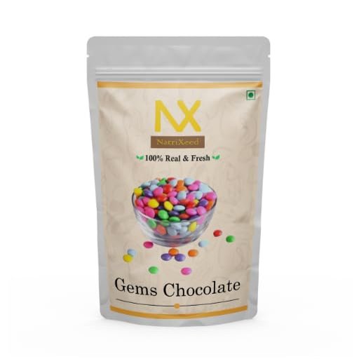 NatriXeed Gems Candy | Bright Colour Gems | Gem s for Cake/Cupcake Decoration (400gm)