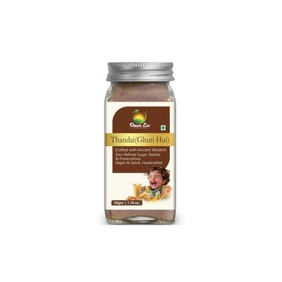 Dawn Lee Freeze-Dried Thandai Powder | Traditional Drink | Freeze-Dried Asli Thandai | Kaju, Badam, Pista | Natural | With Kashmiri Saffron, Muscovado & Desi Khand | Refined Sugar free | Instant Summer Drink (50 Gram)