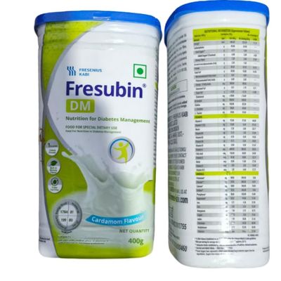 Fressu-ben-DM Nutritionally Balanced Meal Replacement Diabetics Powder, Cardamom Flavour, (400 gm) (Pack of 1)