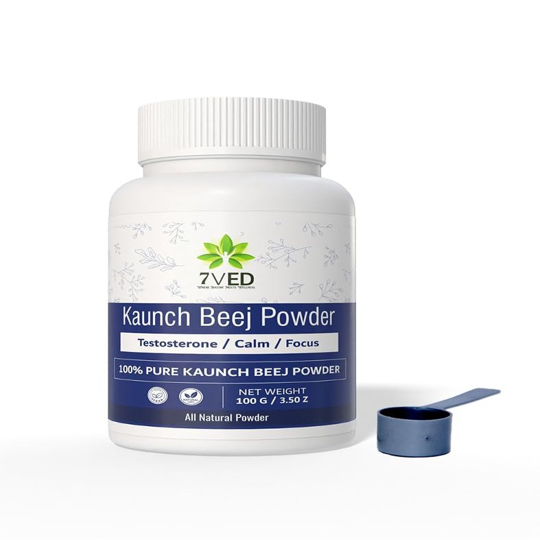 7VED Kaunch Beej Powder 100g | Pure Mucuna Pruriens | Ayurvedic Supplement for Strength, Stamina & Hormonal Balance | Natural Vitality & Fertility Booster | No Additives
