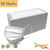 Diligent- We Care For your Life White Non-Woven Fabric 3 Layer Surgical Disposable Certified Face Mask With Nose Clip and Soft Ear loop (White-50 Masks) For Men & Women view 3