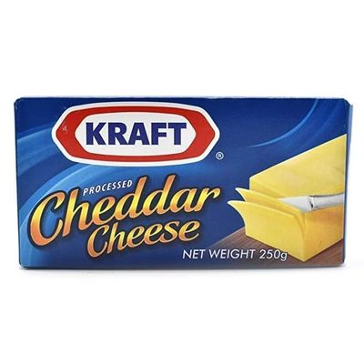 Krafts Processed Cheddar Cheese, 250g (From Bahrain)