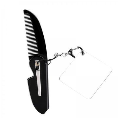 BNF 2xBeard Folding Comb Portable Easy to Handle Accessory Easy to Use with Mirror Style B|Health & Beauty | Hair Care & Styling | Brushes & Combs