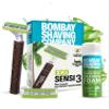Bombay Shaving Company Eco Sensi 3 Razor and Sensitive Shaving Foam Combo | 3 Blades Shaving Razor For Men | 1 Handle with 2 Cartridge blades | Sensitive Shaving Foam, 50g view 1
