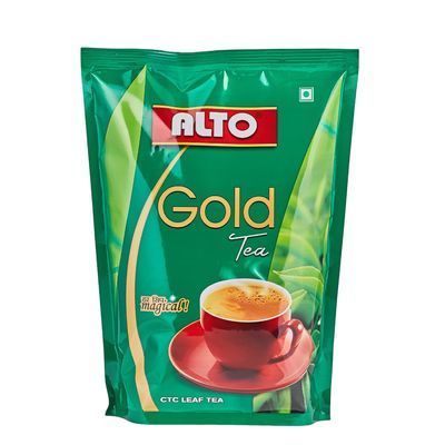 Alto Gold CTC Leaf Tea Premium Strong Blend with Rich Aroma & Bold Taste Fresh Loose Leaf Black Tea, 500g Pack