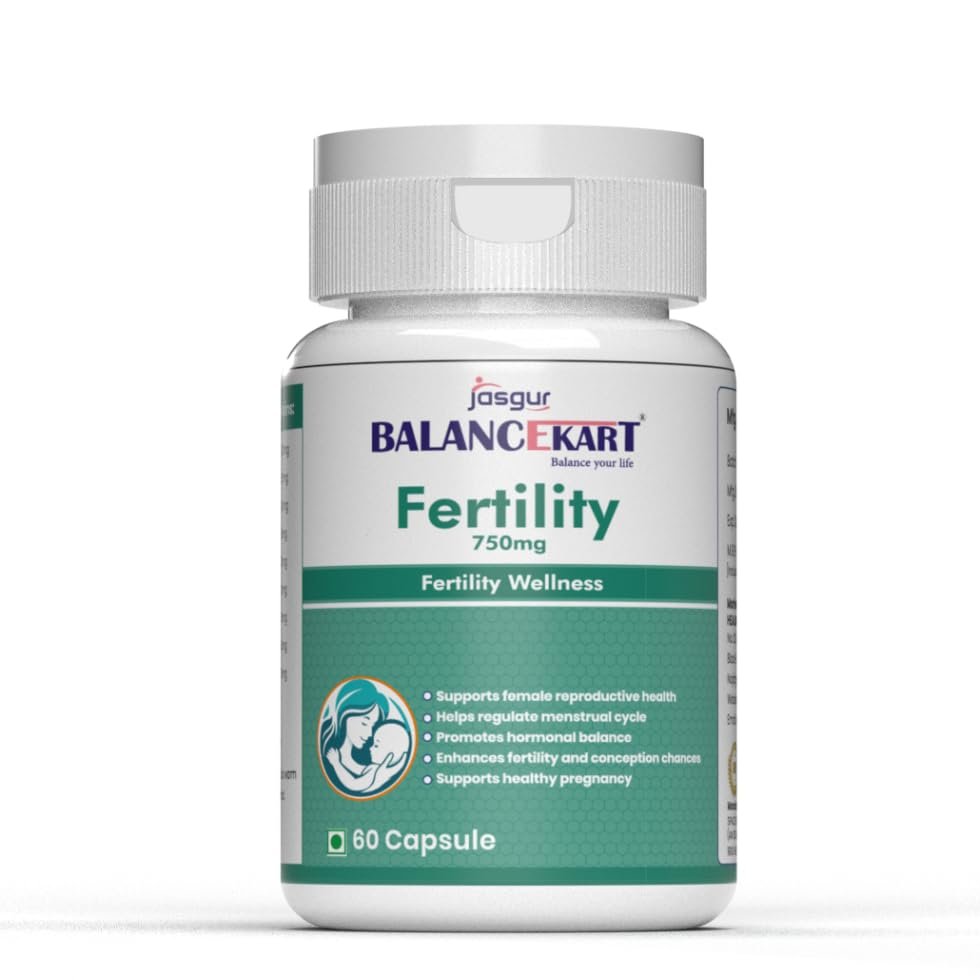 Balancekart Fertility Women Wellness Capsules, Blend of Over 12 Ayurvedic Herbs, Supports Hormonal Harmony, Vitality & Wellness, 60 Vegetarian Capsules