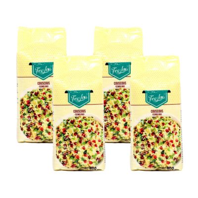 Freshos Couscous Semolina, 500 Gm, Pack of 4 | Experience a Burst of Taste