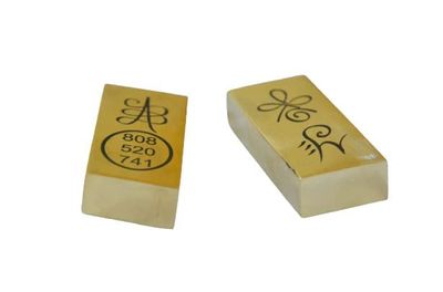 2 Pcs Full Solid Brass Aura Booster Energy Box is Increase Aura of a Person Energies Protection Negative Rays from Mobile(Black Magic/IR/PY/by.etc)