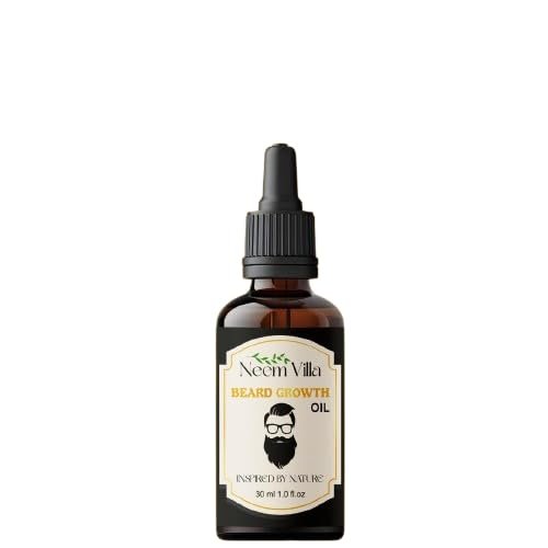 Beard Oil for Growing Beard Faster, Best Beard Growth Oil for Men, Nourishes & Strengthens Uneven Patchy Beard, 30 ml, Natural Nourishing Formula with Dropper (2)