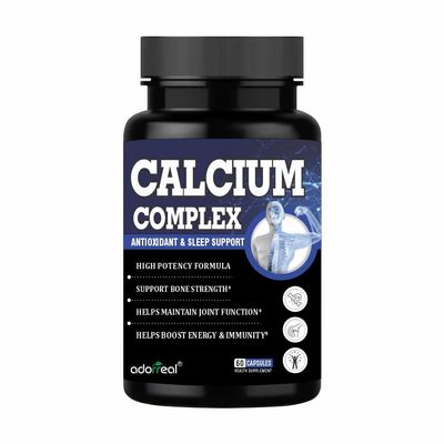Adorreal Calcium Complex capsules with Magnesium, Vitamin D3 and Zinc| Helps boost energy and immunity 60 Capsules