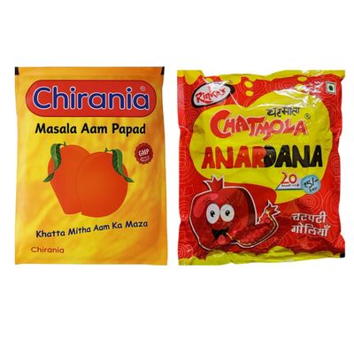 Khatta & Meetha Aam Papad - Sweet & Tangy Mango Treat| 90s Nostalgic Candy | Made with Real Mango Pulp | Kid-Friendly Snack | Traditional Indian Digestive Sweet (Comboanardanamasala)