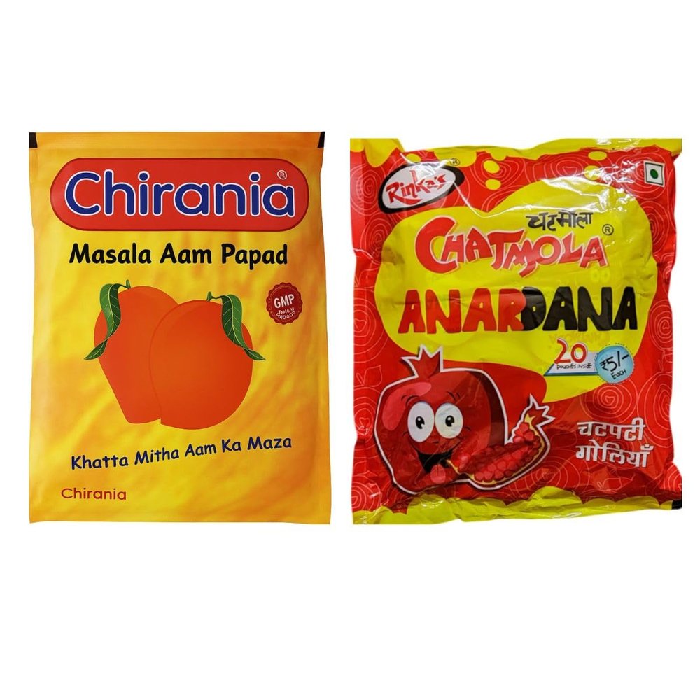 Khatta & Meetha Aam Papad - Sweet & Tangy Mango Treat| 90s Nostalgic Candy | Made with Real Mango Pulp | Kid-Friendly Snack | Traditional Indian Digestive Sweet (Comboanardanamasala)