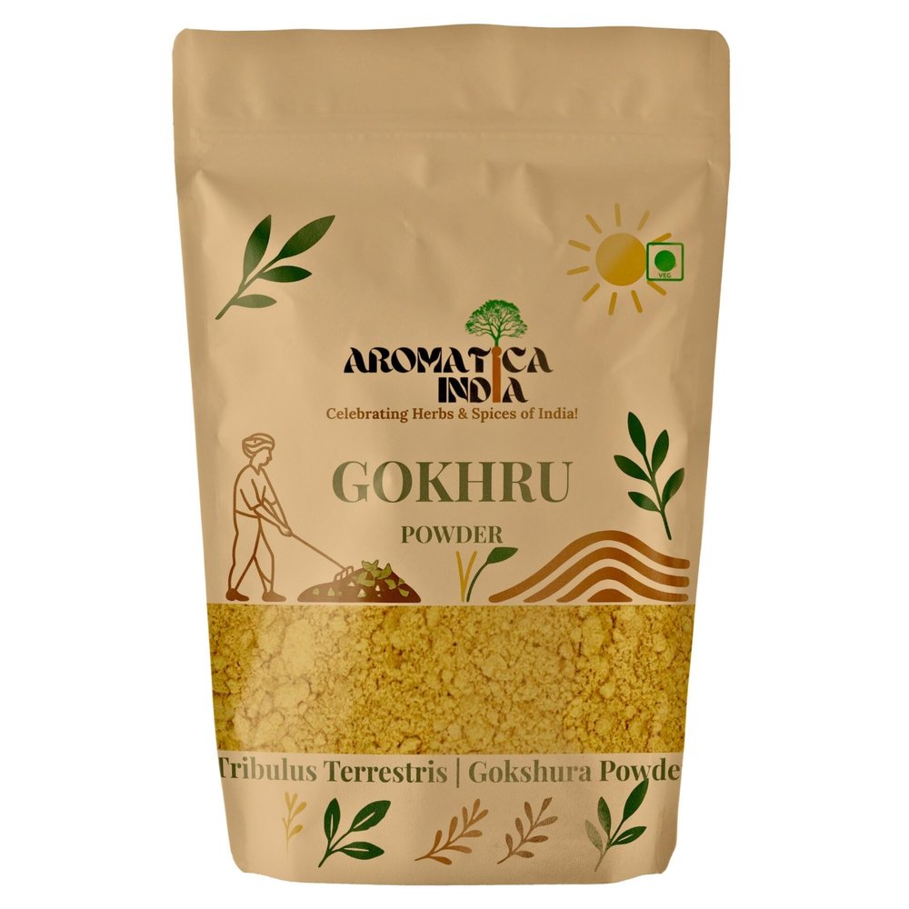 Aromatica India Organic Gokshura Powder Tribulus Terrestris for Men Women Kidney Health Vitality 5kg
