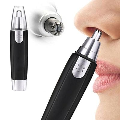 Dochiki Enterprise 3-in-1 Electric Nose & Ear Hair Trimmer for Men & Women | Dual-Edge Blades | Painless Hair Removal | Eyebrow & Nose Trimmer | Flawless & Easy Grooming Tool for Nose, Ear, & Eyebrows