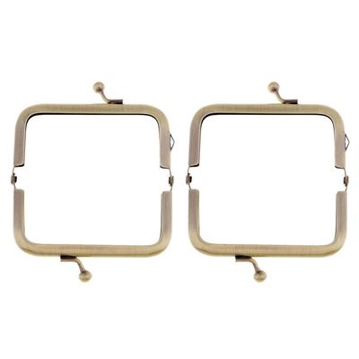 MERISHOPP 2 Pcs Metal Purse Coin Frame Handle w/Kiss Clasp for Handmade Handbag 8.5cm|Crafts | Sewing | Foundations & Undergarments