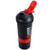 AFFODYL Protein Shaker Bottle with Extra Two Compartment Storage, Gym Bottle, BPA Free, 500ml, Multicolor, Pack of 1 view 1