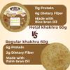 Jeera Khakhra | JAIN | Crispy | Ready To Eat | High Protein High Fiber| No Palm Oil | 200g Vacuum Pack Of 2 view 4