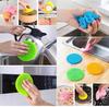 ATOOZED 5 Pcs Silicone Wash Scrubber Premium Kitchen Accessories Items Non Scratch Dish Wash Cloth Scrub for Utensils Cleaning Supplies Vegetable Cleaner Perfect Home Cleaning Accessories view 3