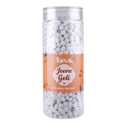 Jeera Goli  Refreshing Digestive Cumin Candy | Tangy & Spicy Mouth Freshener | Traditional Indian After-Meal Treat | Sweet & Sour Cumin Balls | Travel-Friendly Digestive Snack (250 g)(Pack Of 1)
