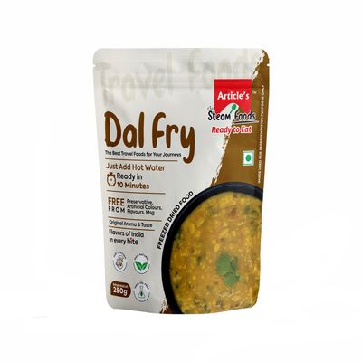 Articles Steam Foods Ready-to-Eat Dal Fry 250g | Freeze-Dried, Instant Travel Meal