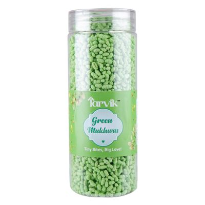 Green Mukhwas  Natural Fennel Seed Mouth Freshener | Refreshing & Aromatic Digestive Mix | Post-Meal Delight | Ideal for Gifting & Daily Use | Crunchy, Sweet & Flavorful Blend (220 g)(Pack Of 1)