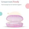 Aaruhi Impex Baby Finger Toothbrush, Silicone, BPA-Free, Food Grade, with Travel Case, Multicolor view 4