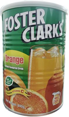 Foster Clark's Orange Instant Flavoured Drink With Vitamin C Makes 7 Litres 840g