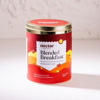 Nectar Superfoods Strawberry, Banana & Apple Smoothie Mix 300g 100% Fruit Powder, 20 Servings, No Added Sugar, Preservatives, or Sweeteners, Vegan, Pre/Post Workout & Breakfast Blend