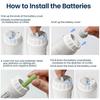 MISHTINCREATION Portable Electric Bidet Spray  Foldable Handheld Jet Spray for Toilet, Travel Essentials for Personal Hygiene, Feminine Care, Baby Wash, Outdoor Use  180ml Refillable Bottle, Adjustable Pressure view 4